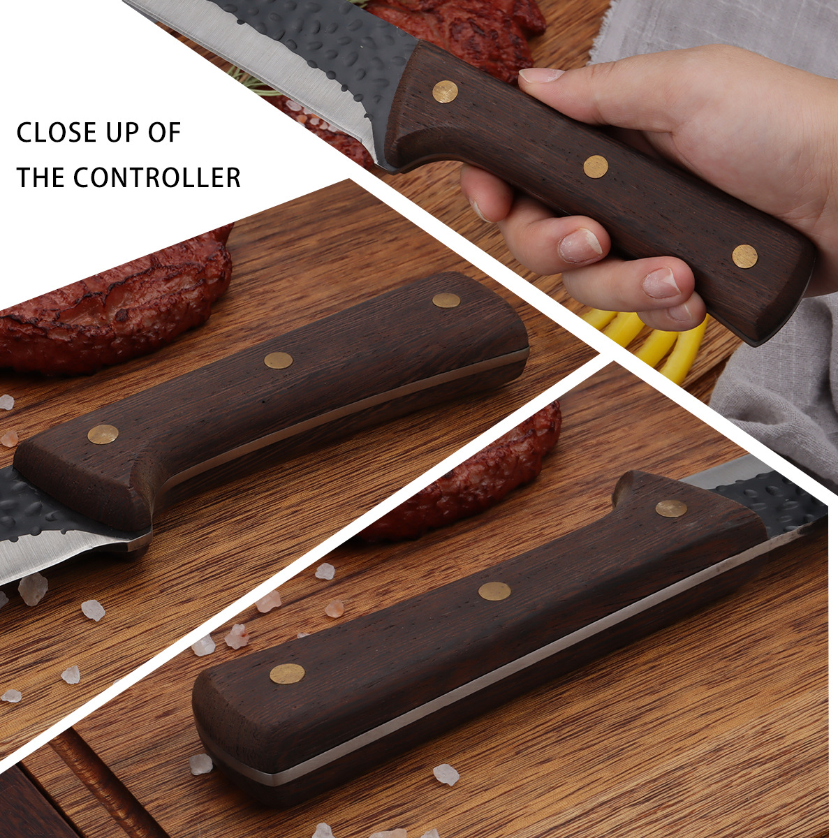 Wood‑Handled Kitchen Knives