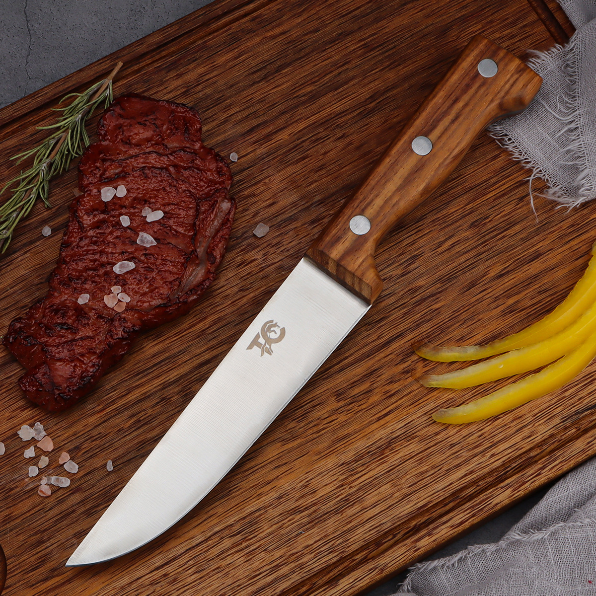 Wood‑Handled Kitchen Knives