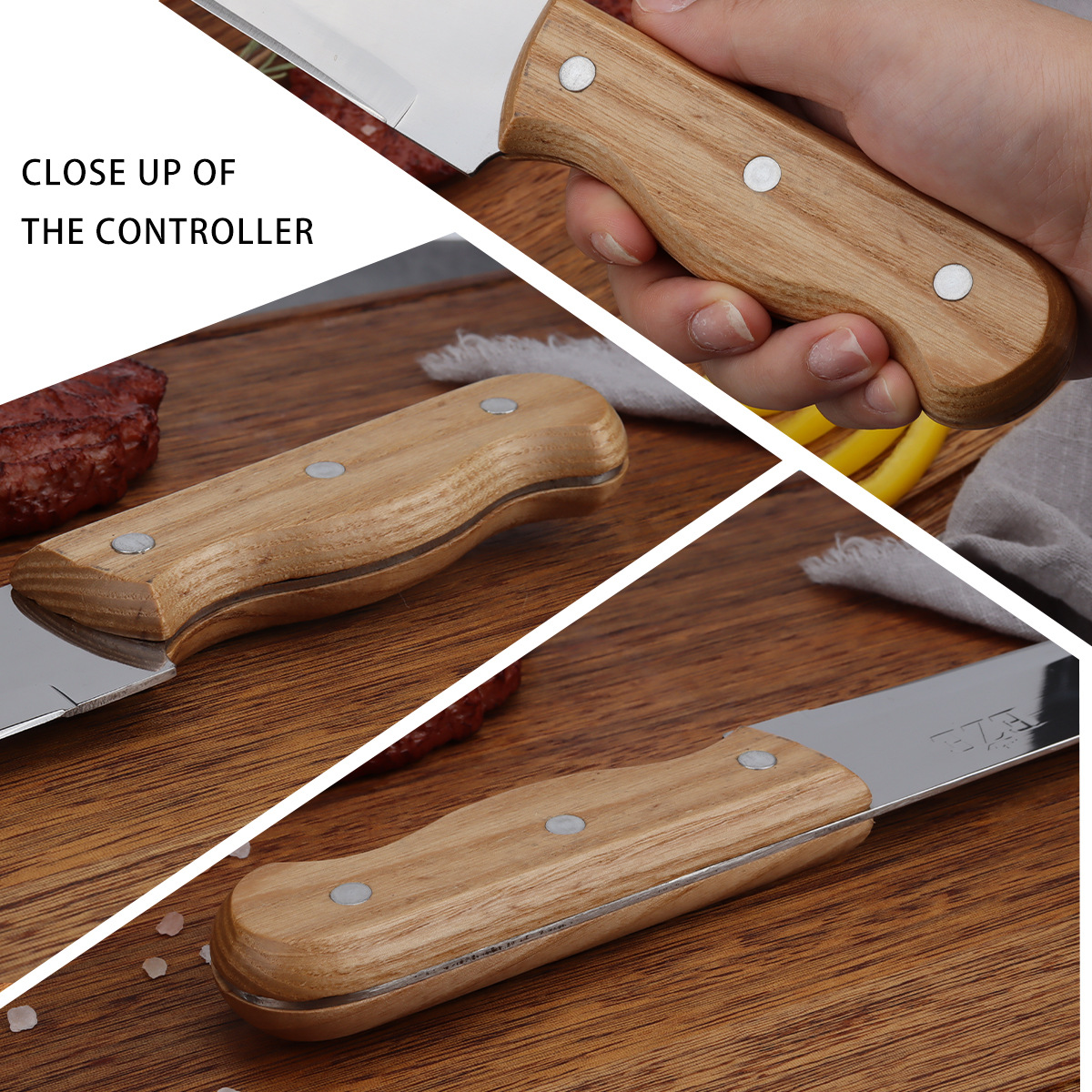 Wood‑Handled Kitchen Knives